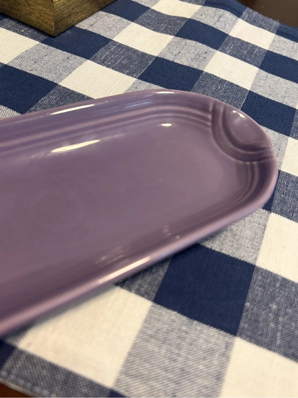 Fiestaware utility or relish tray, Lilac, Fiesta,
